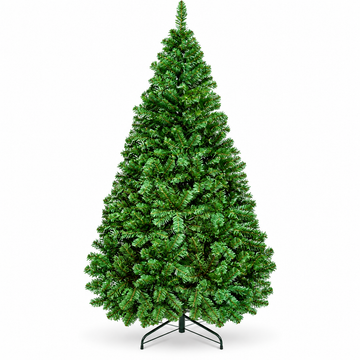 Full Green Artificial Pine Christmas Tree with 350 Tips, Unlit Design