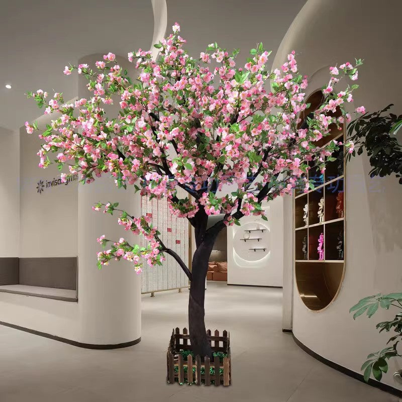 Artificial Blossom Tree in Silk Flowers for Lobby Displays