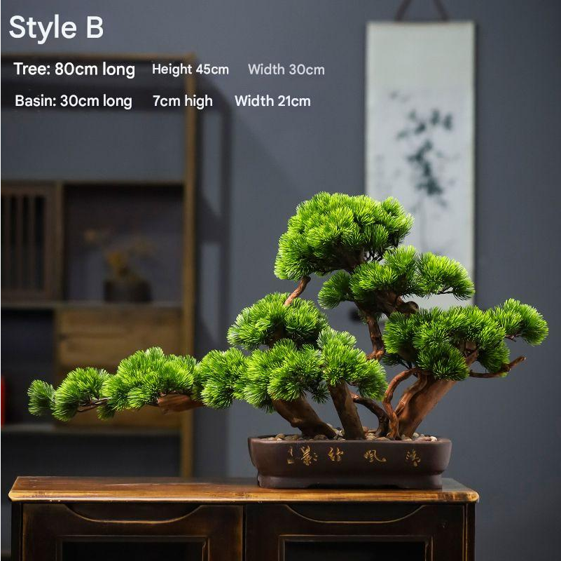 Fake Pine Bonsai Tree Indoor Use