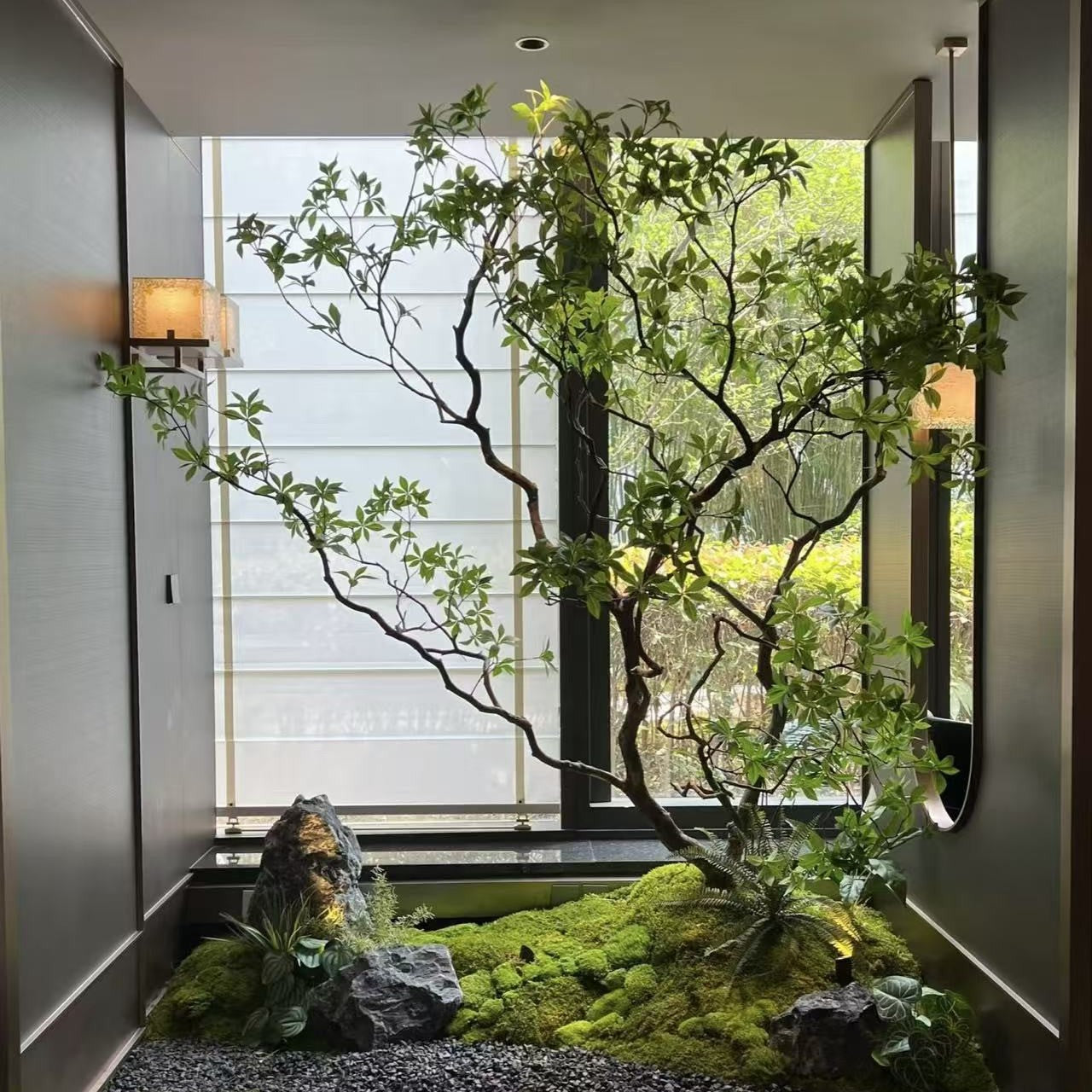 Artificial Pieris Tree Minimalist Faux Landscape Decor 6.5FT