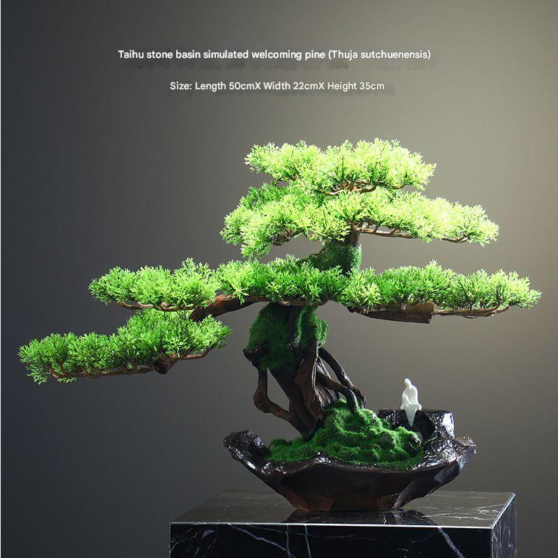 Artificial Lucky Welcome Pine Tree for Entrance Decor
