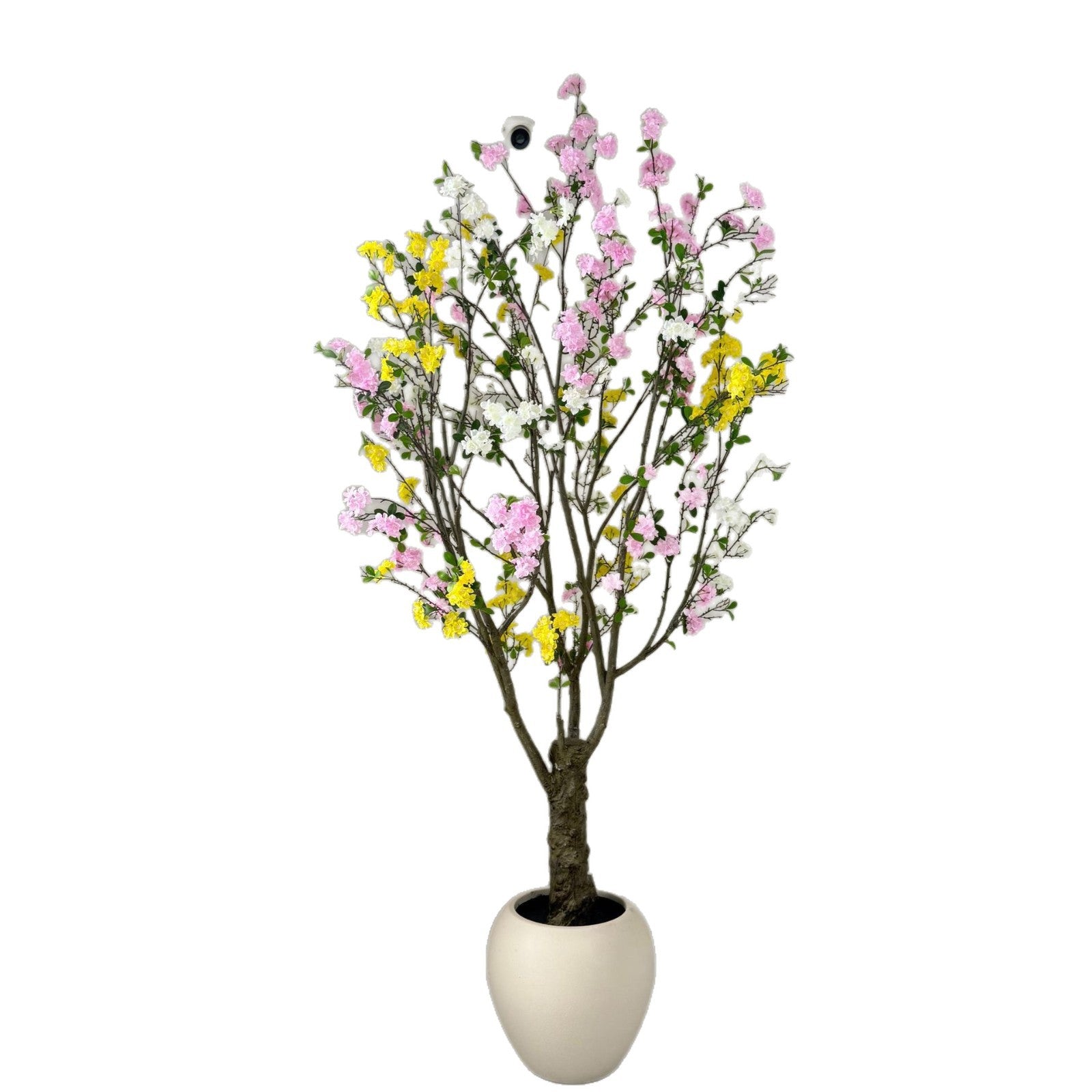 Large Artificial Begonia Flower Tree 6.5FT Decor