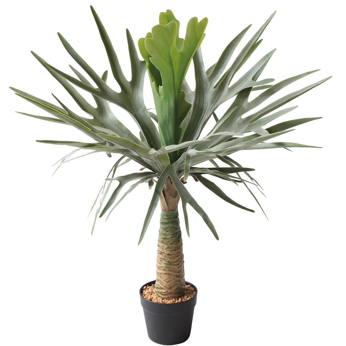 Artificial Staghorn Fern Potted Plant Faux Tree