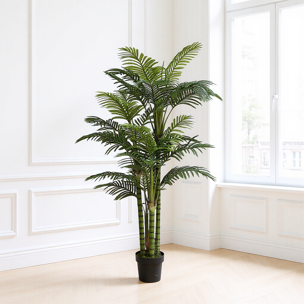Artificial Areca Palm Floor Potted Indoor Plant