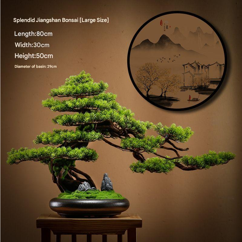Artificial Bonsai Pine Tree for Living Room