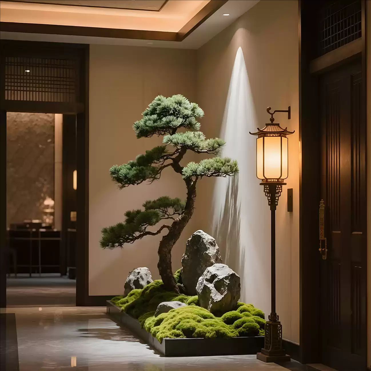 Artificial Pine Conifer Cedar Style Tree Welcome Decor