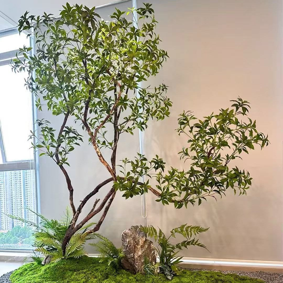 Artificial Pieris Tree Minimalist Faux Landscape Decor 6.5FT