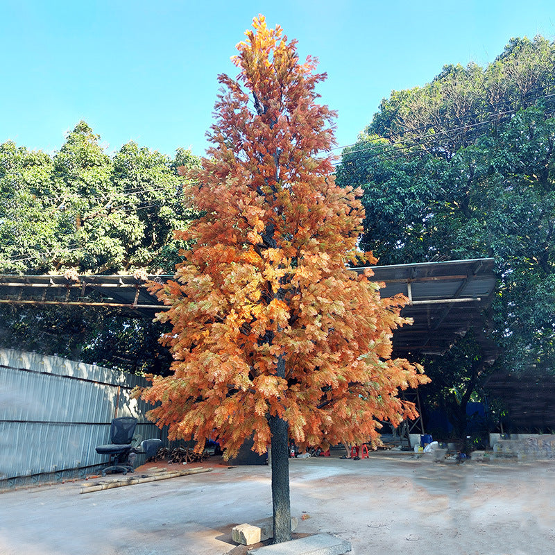 Künstlicher Zedernbaum mit Naturholzstamm für den Hotelgebrauch – Faux Natural