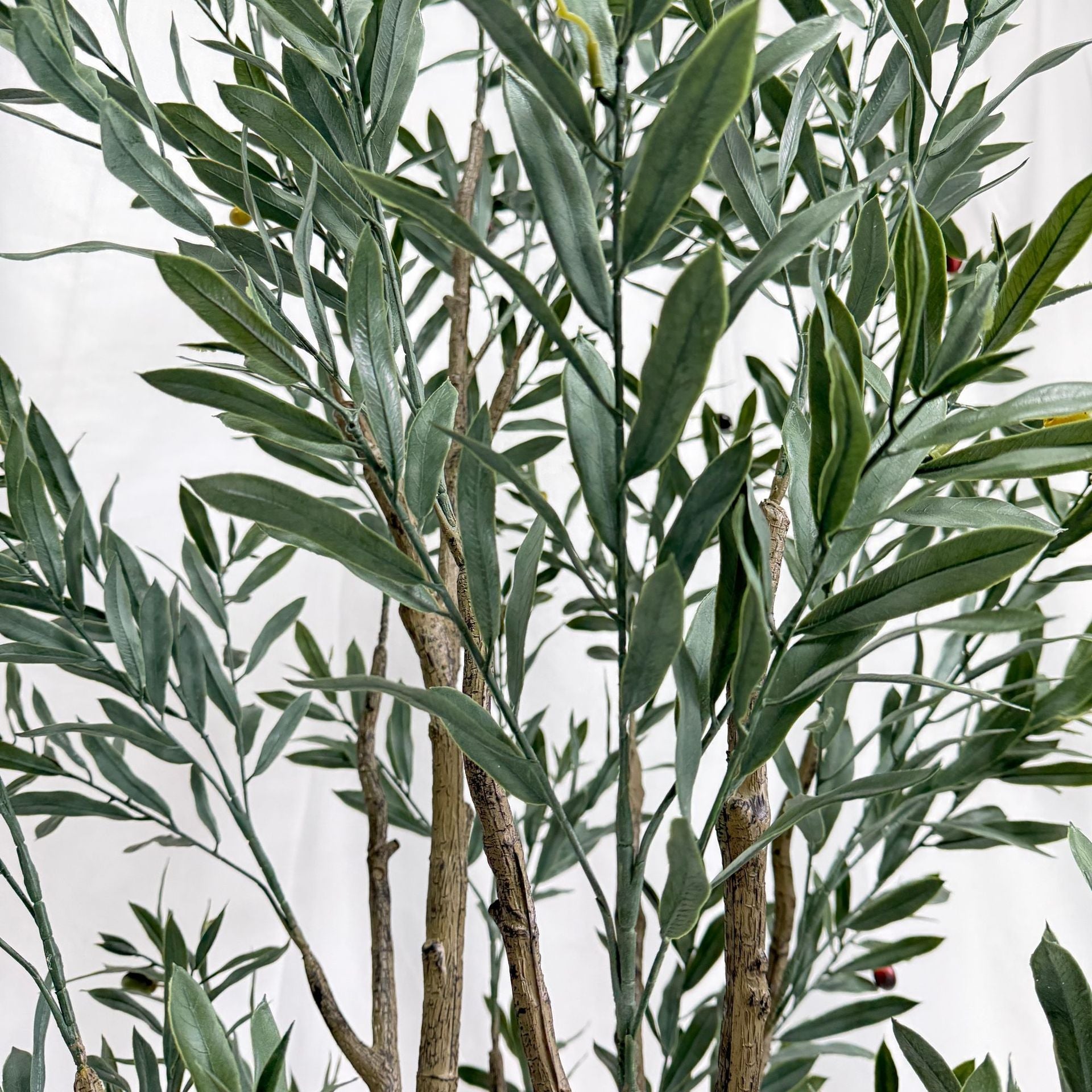 Artificial Olive Tree Plastic Nordic Faux Potted 4 ft 6 ft