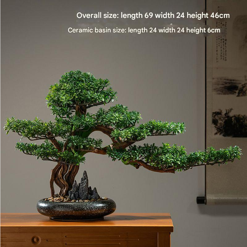 Artificial Cliff Cypress Natural Wood Trunk Entrance Accent