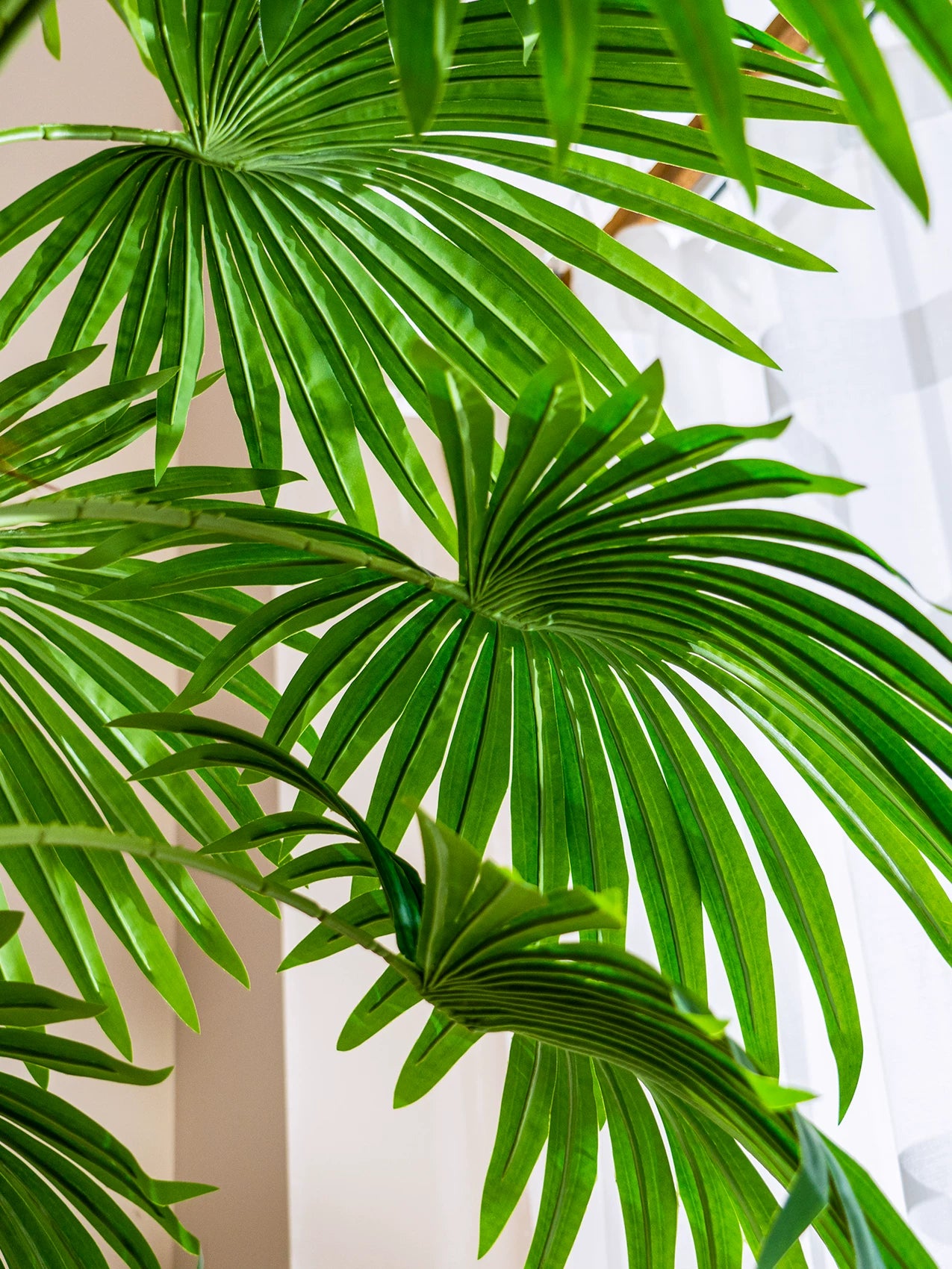 Artificial Fan Palm Tree Floor Decor 6.6 ft