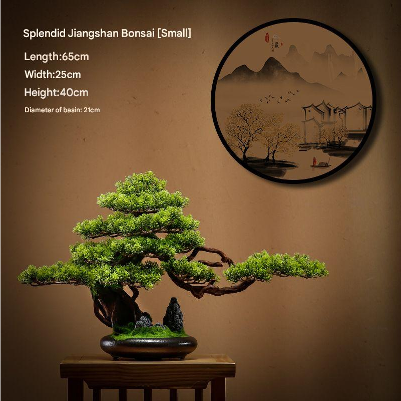 Artificial Bonsai Pine Tree for Living Room