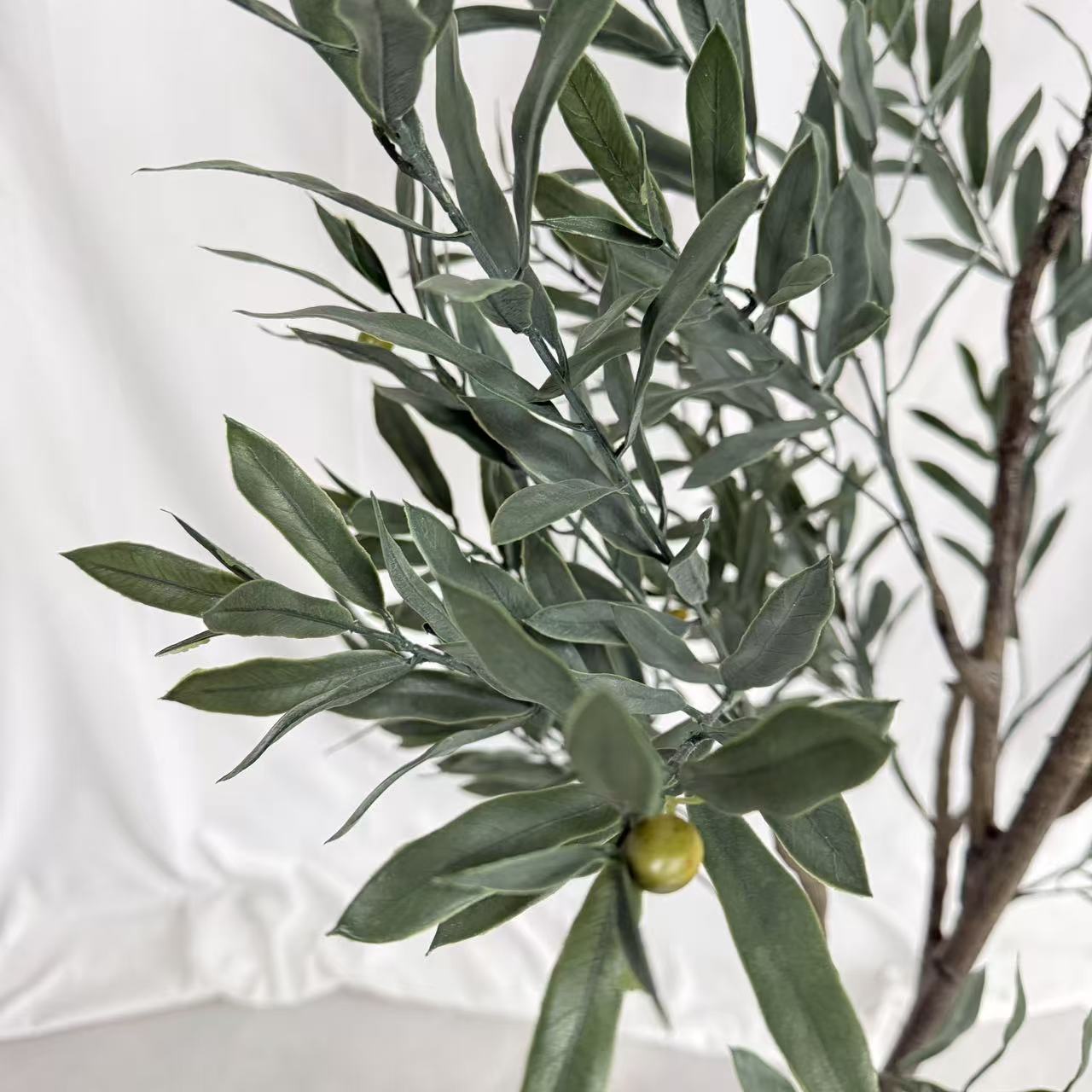 Artificial Olive Tree Plastic Nordic Faux Potted 4 ft 6 ft