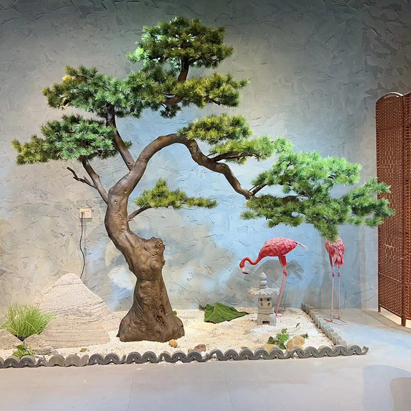 Large Artificial Pine Welcome Tree New Chinese Style