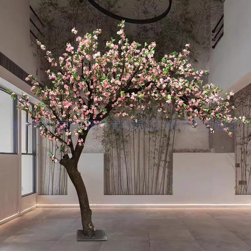 Artificial Blossom Tree in Silk Flowers for Lobby Displays