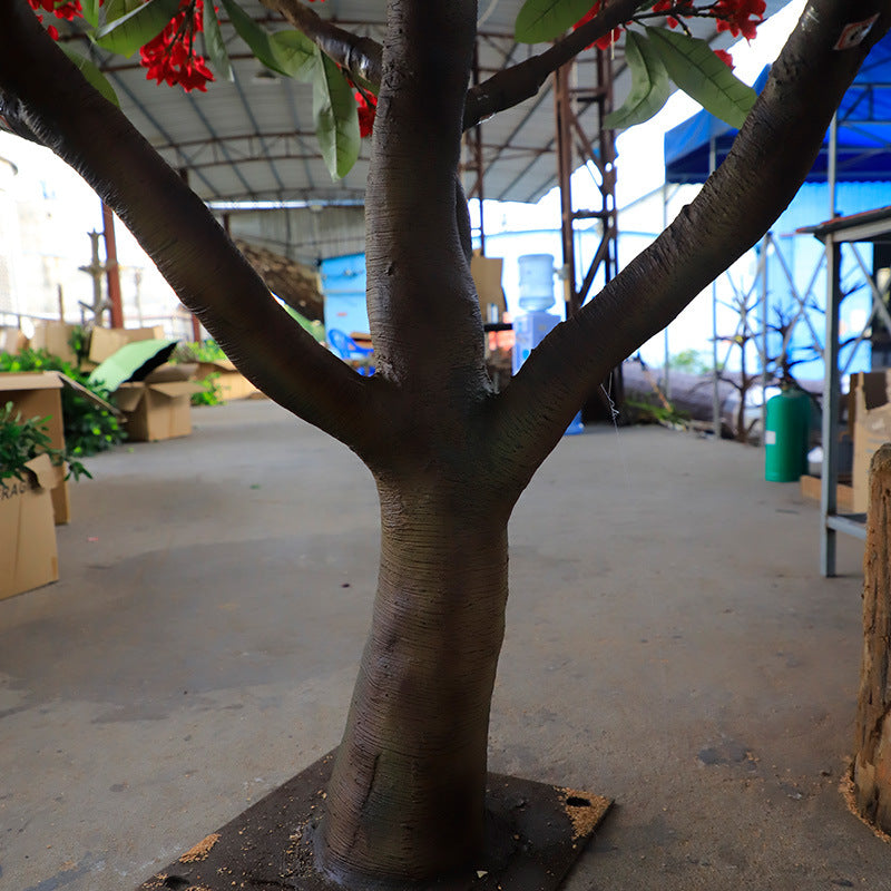 Artificial Plumeria Tree Faux Silk Flower Floor Decor