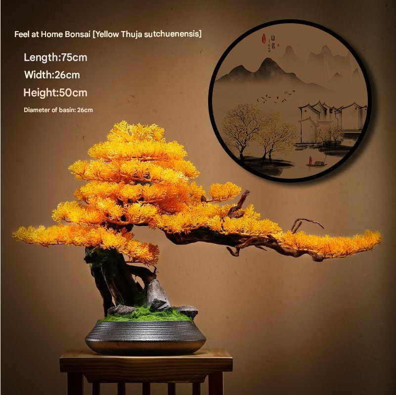 Artificial Bonsai Pine Tree for Living Room
