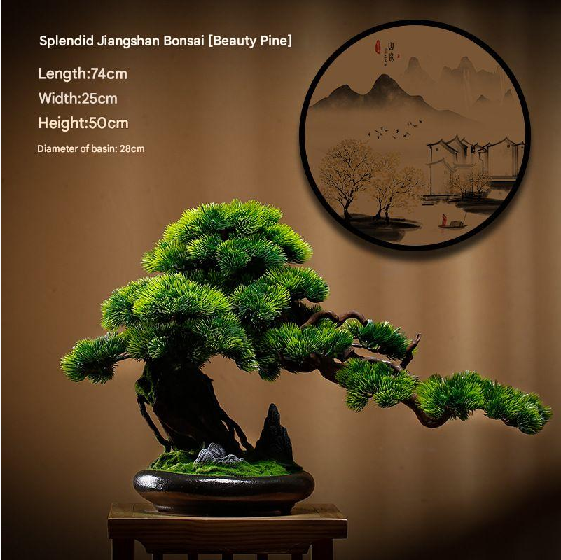Artificial Bonsai Pine Tree for Living Room