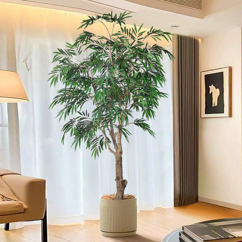 Artificial Willow Leaf Ficus Tree Floor Decor 9 FT