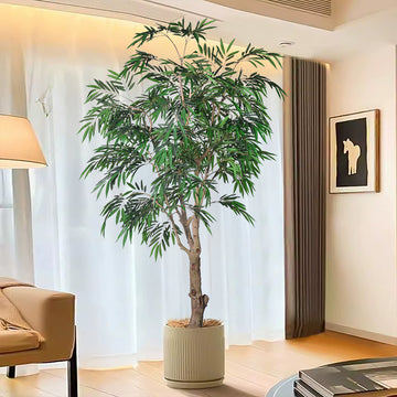 Artificial Willow Leaf Ficus Tree Floor Decor 9 FT