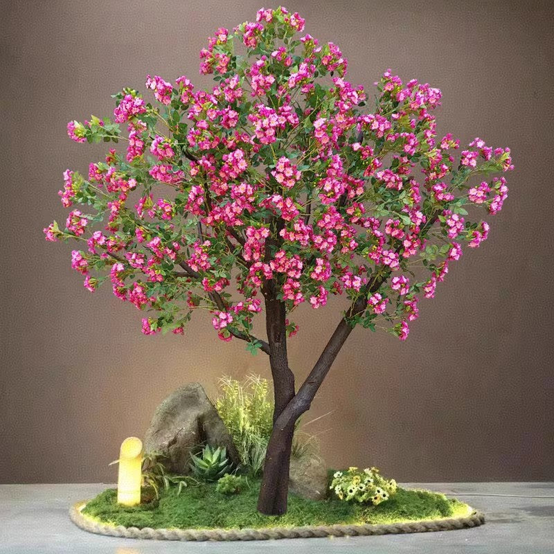Artificial Blossom Tree in Silk Flowers for Lobby Displays