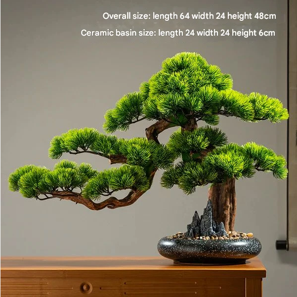 Artificial Cliff Cypress Natural Wood Trunk Entrance Accent