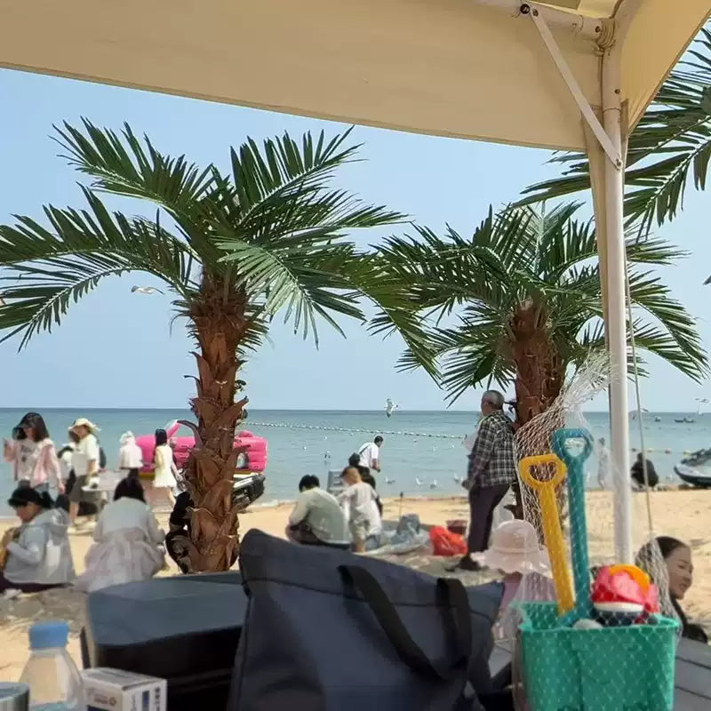 Tall Artificial Palm Tree for Tropical Commercial Interiors