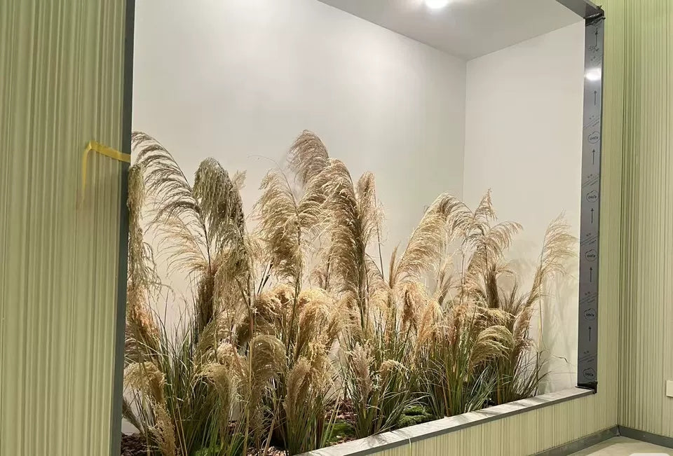 Artificial Reed Grass Stems Pampas Grass for Store Design