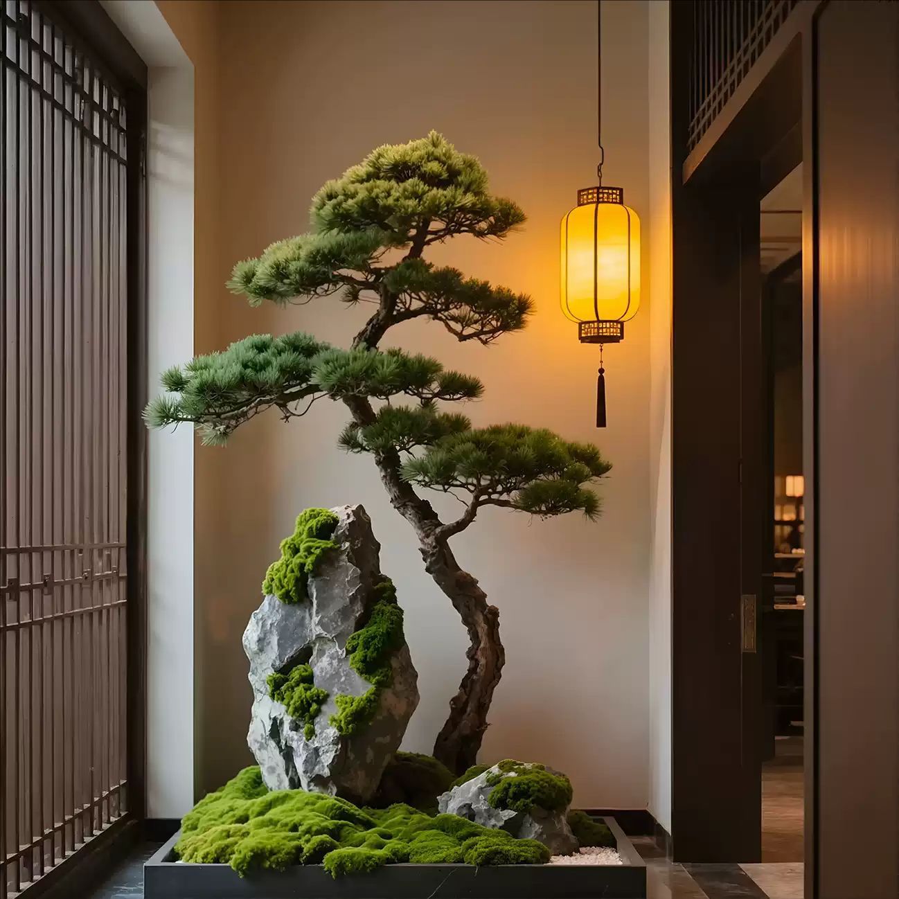 Artificial Pine Conifer Cedar Style Tree Welcome Decor