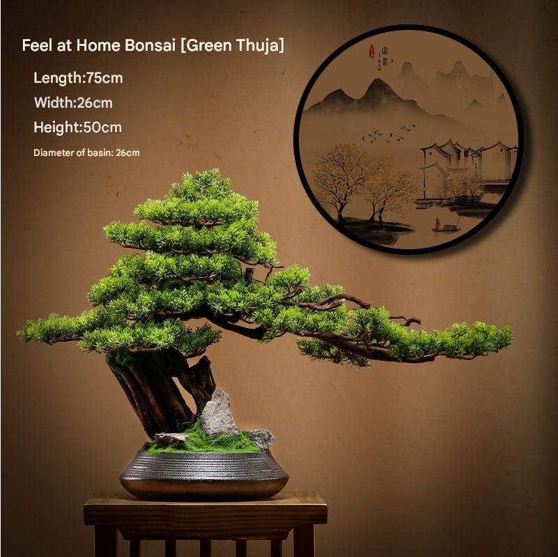 Artificial Bonsai Pine Tree for Living Room