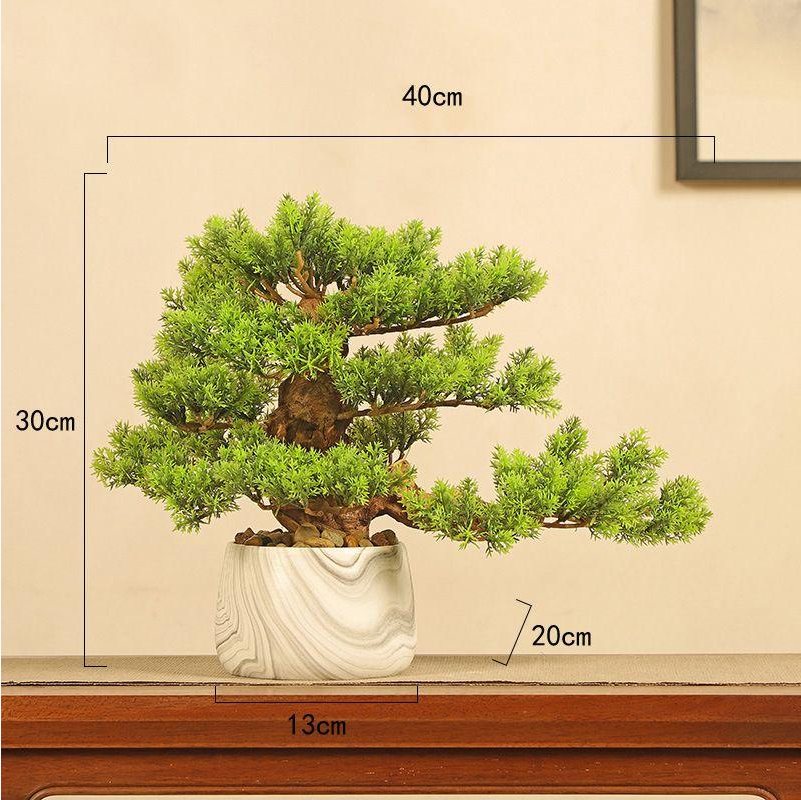 Artificial Welcome Pine Bonsai Ornament