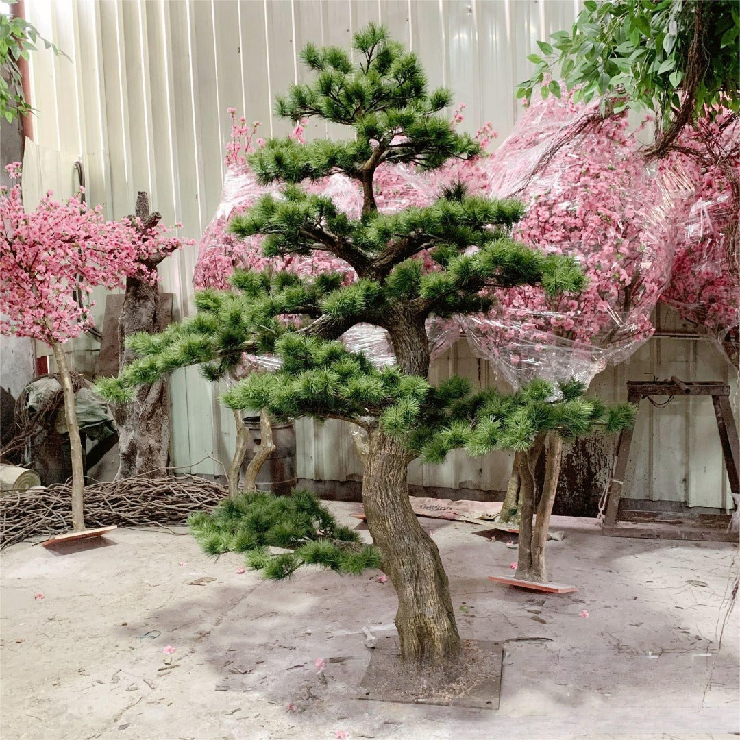 Artificial Pine Bonsai Tree for Landscape Feature Displays