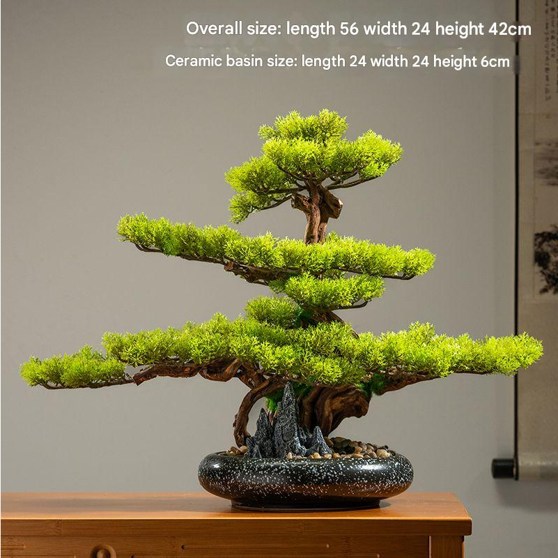 Artificial Cliff Cypress Natural Wood Trunk Entrance Accent