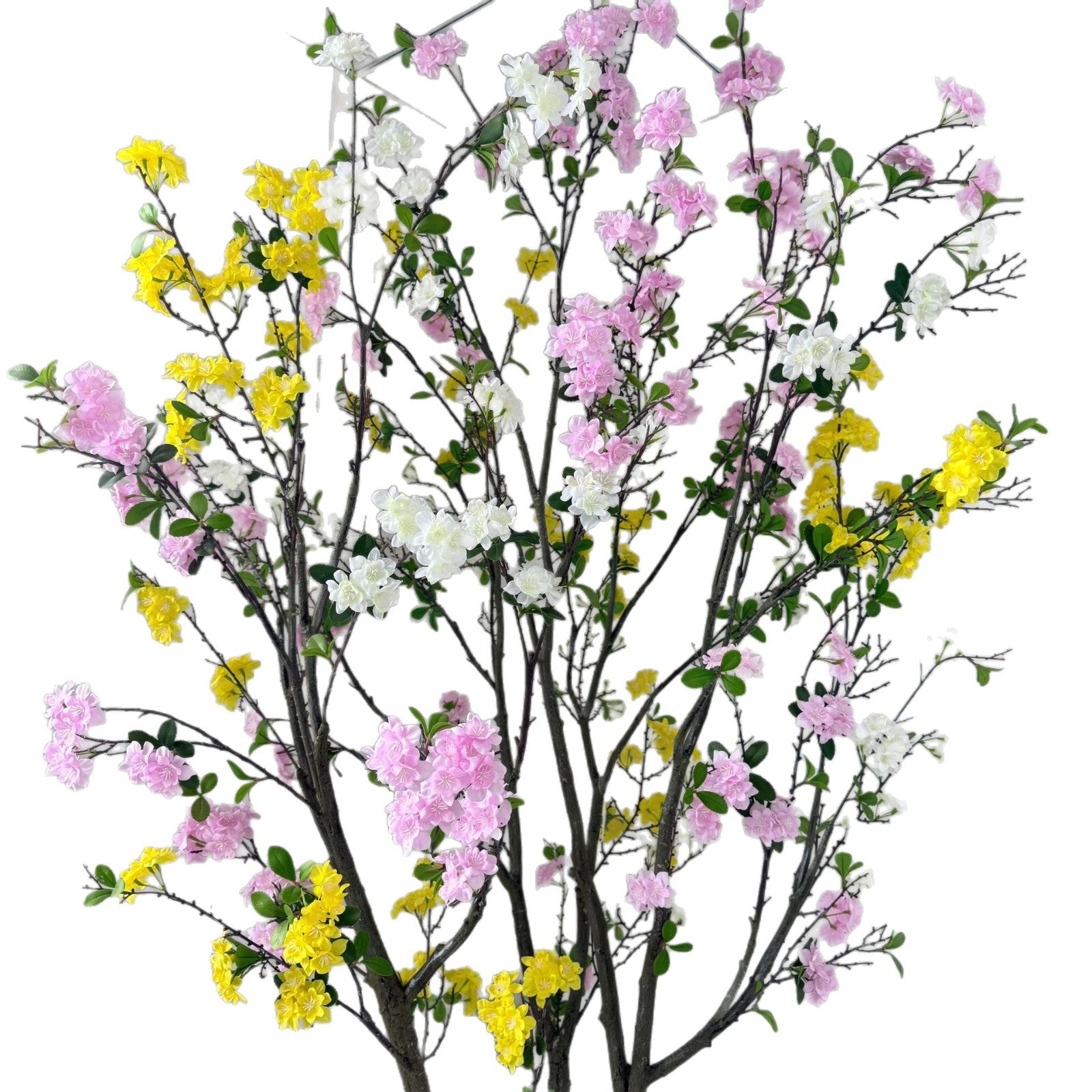 Large Artificial Begonia Flower Tree 6.5FT Decor