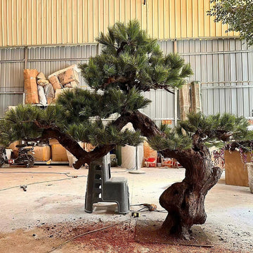 Artificial Welcome Decor Pine Tree Entryway Landscape