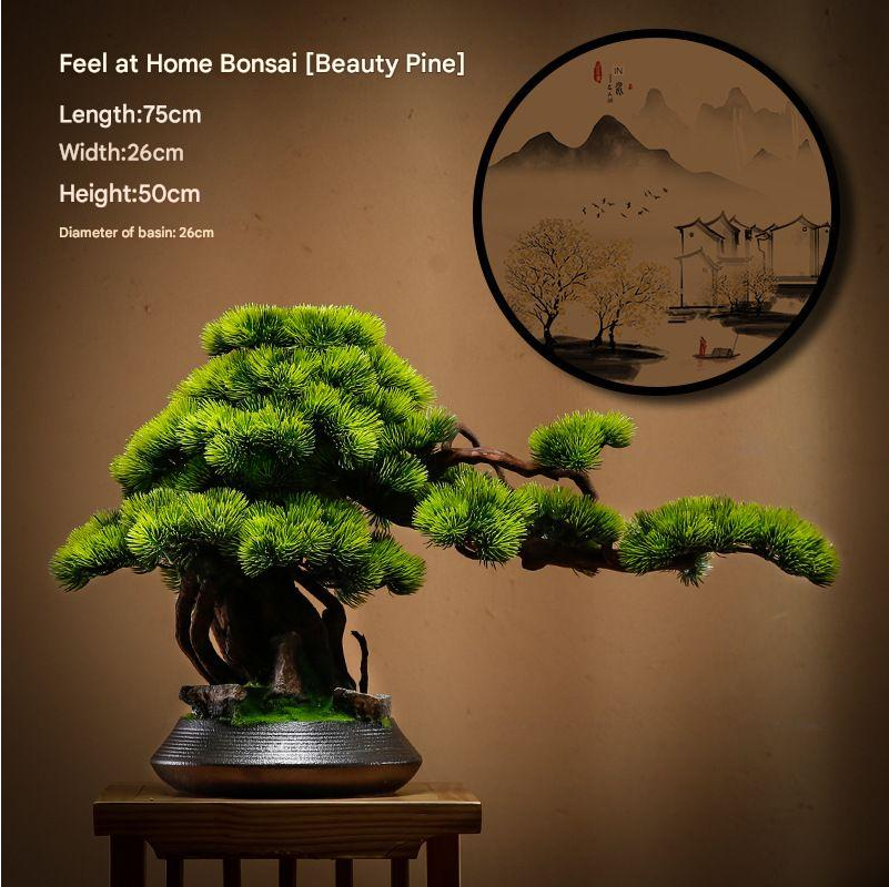 Artificial Bonsai Pine Tree for Living Room
