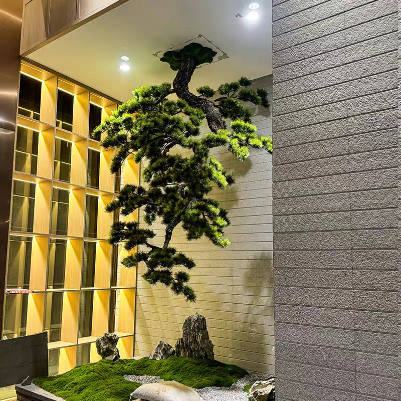 Artificial Hanging Pine Tree Chinese Style 6.5 FT
