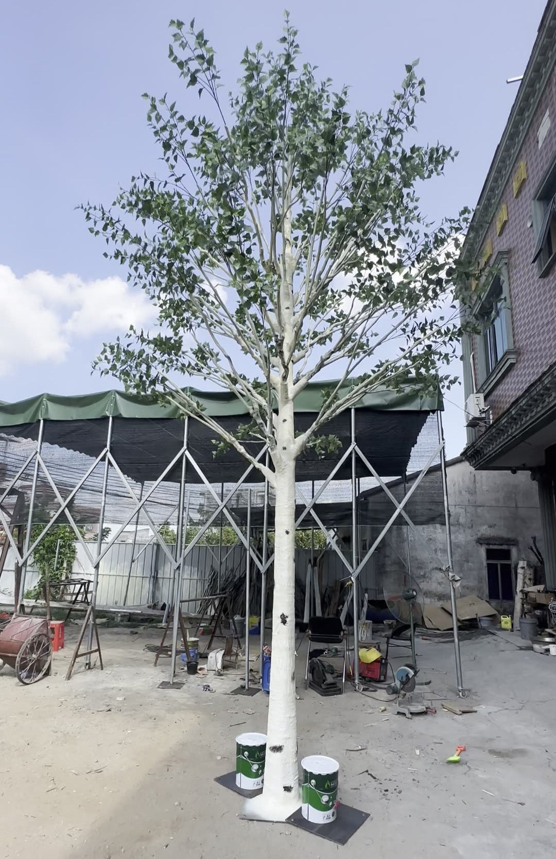 Large Artificial Birch Tree for Indoor Outdoor Decor