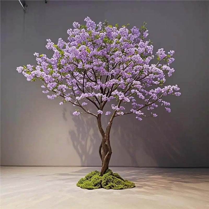 Artificial Crabapple Blossom Tree for Indoor Landscape Displays