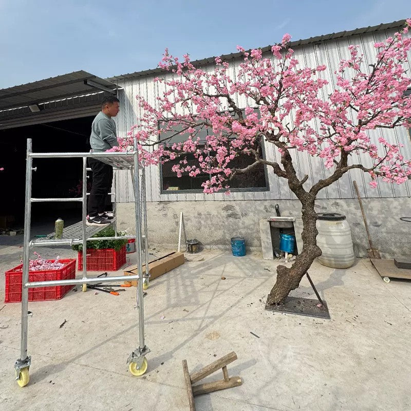 Tall Faux Indoor Cherry Blossom Tree for Hotel Lobbies