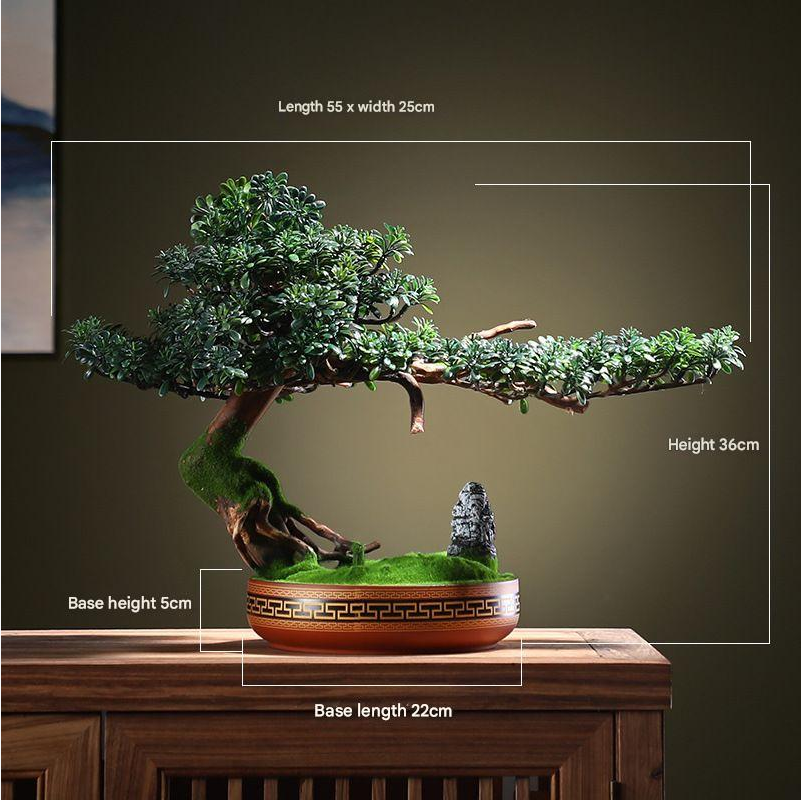 Artificial Bonsai Tree Ornament for Interior Design