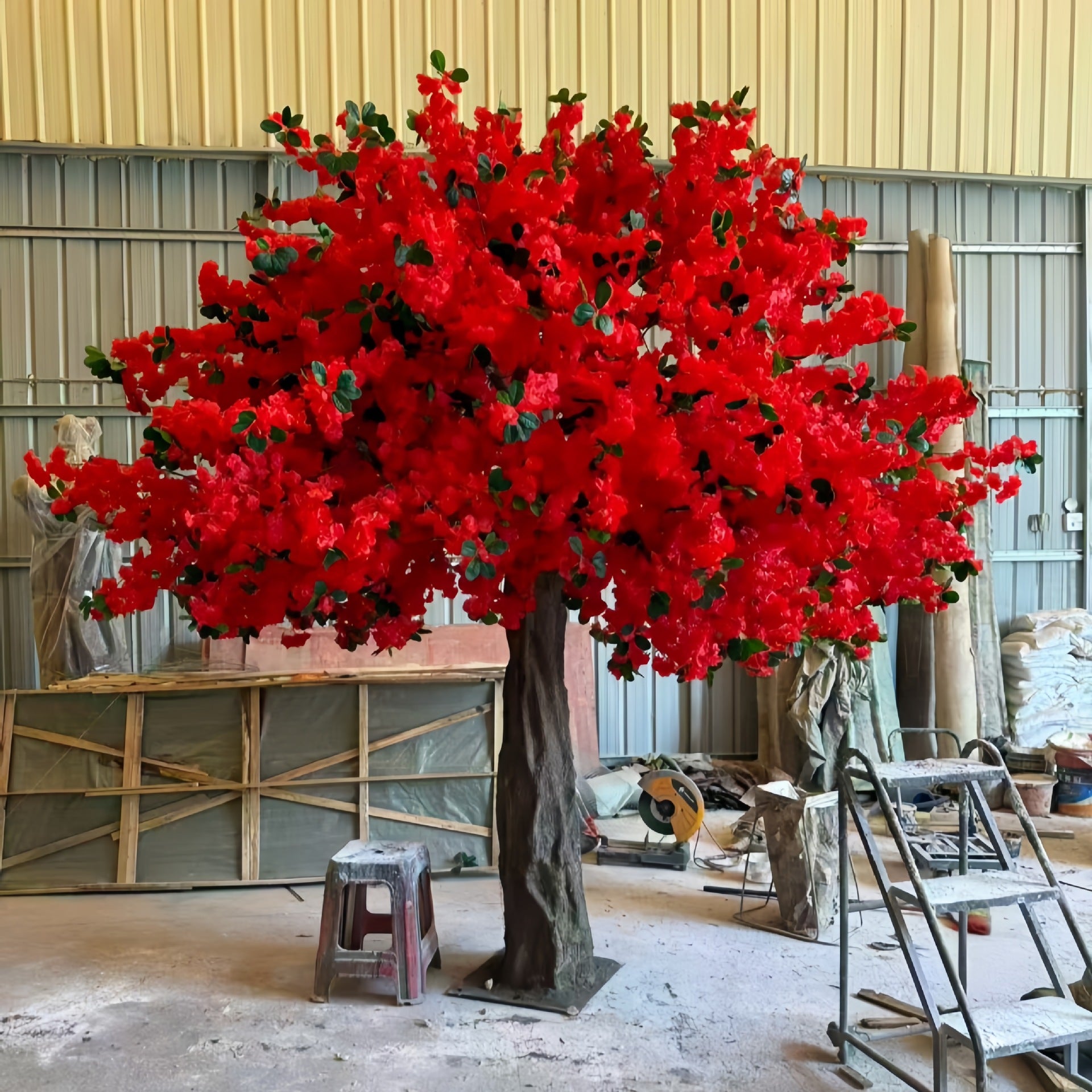 Custom Artificial Cherry Blossom Tree Fiberglass Trunk