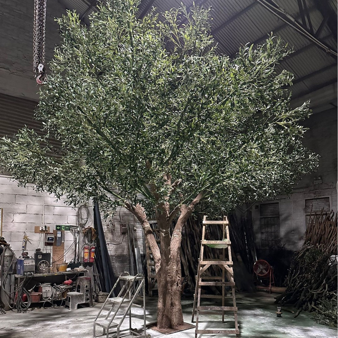 Faux Olive Tree Nordic Style Fiberglass 16.5 FT