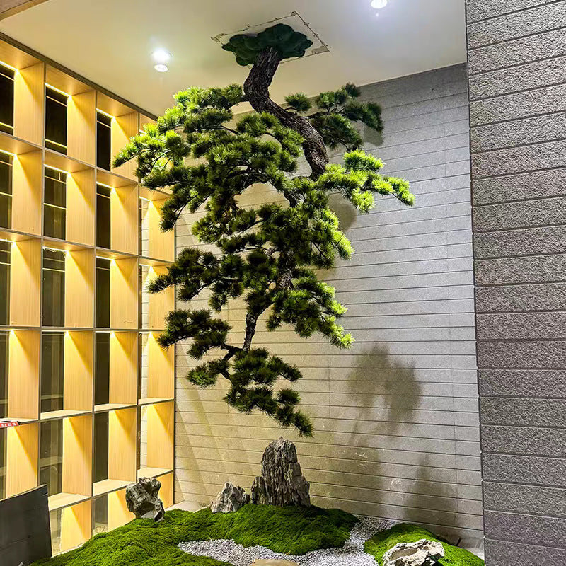 Artificial Hanging Pine Tree Chinese Style 6.5 FT