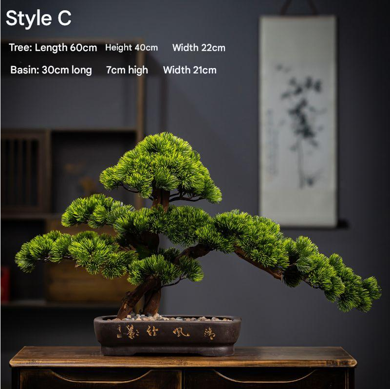 Fake Pine Bonsai Tree Indoor Use