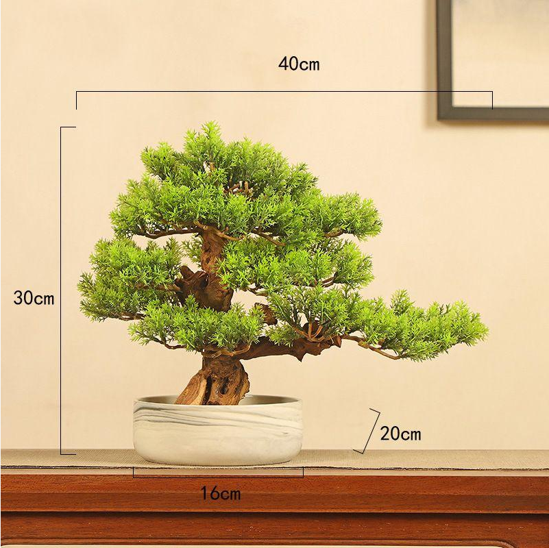 Artificial Welcome Pine Bonsai Ornament