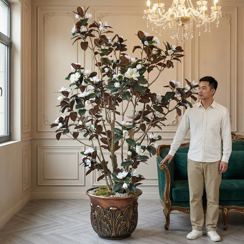 Artificial Magnolia Tree 10.5 FT Luxury Hall Entrance Decor