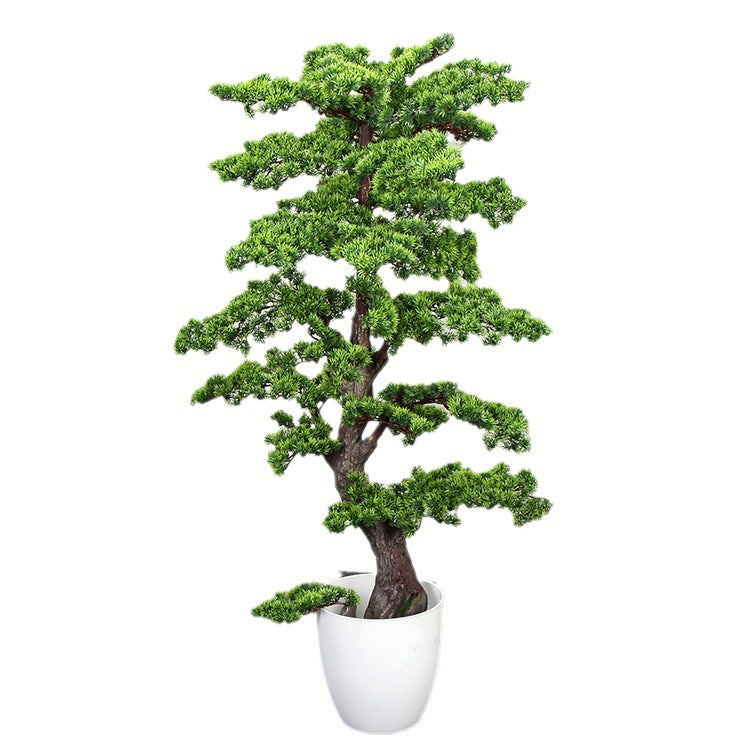 Tall Artificial Welcome Pine Tree for Indoor Landscapes