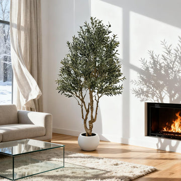 Artificial Olive Tree 7.5 FT for Hotels Malls Displays
