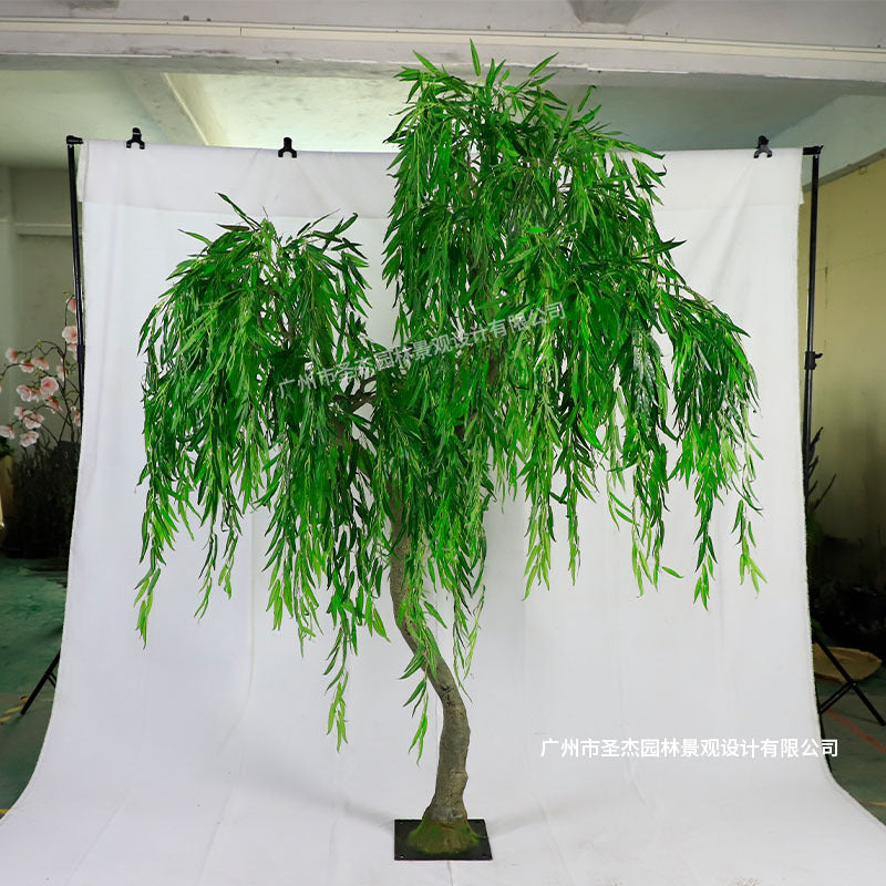Artificial Weeping Willow Tree Showroom Decor 7 FT